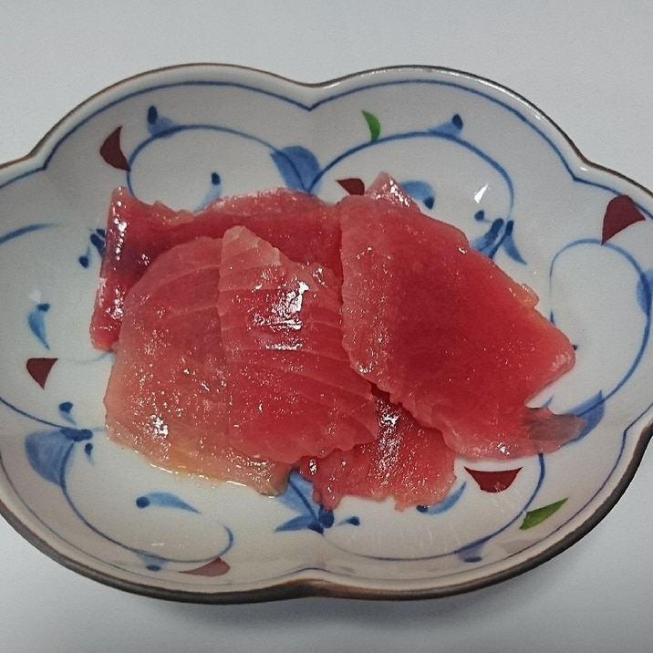 赤身マグロがトロの味に近づく刺身